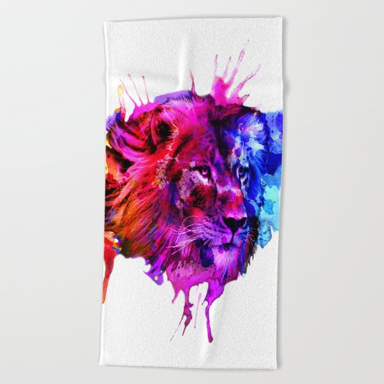 King of the jungle Beach Towel