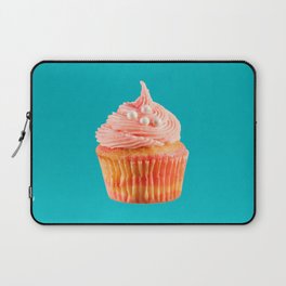 Cupcake Love | Pink & Pearls on Aqua Laptop Sleeve