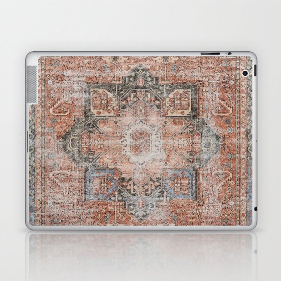 Retro oriental orange carpet Laptop & iPad Skin