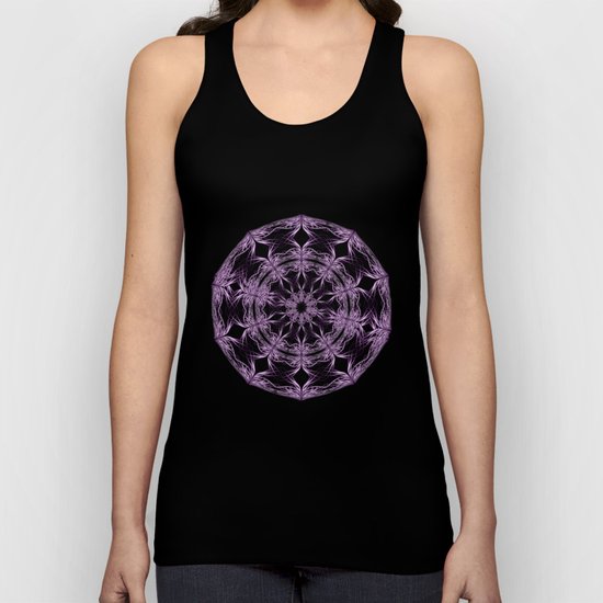 Mandala purple and black Unisex Tank Top