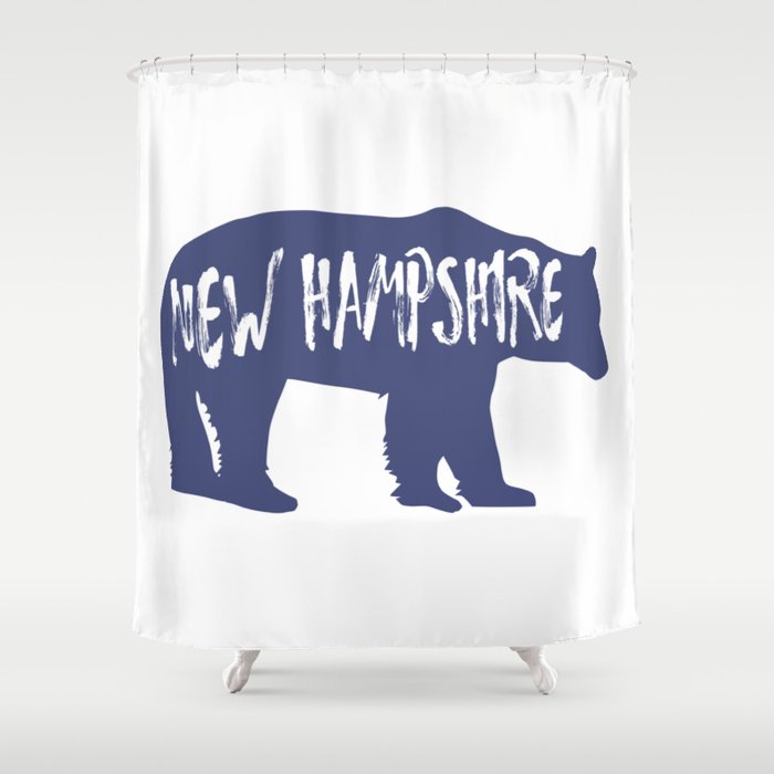 New Hampshire Bear Shower Curtain