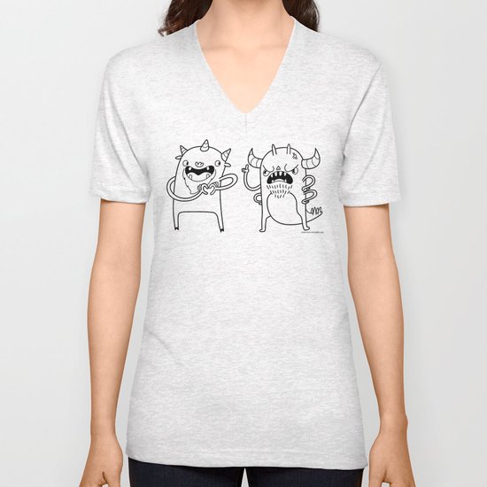 Monster Dialogues Unisex V-Neck