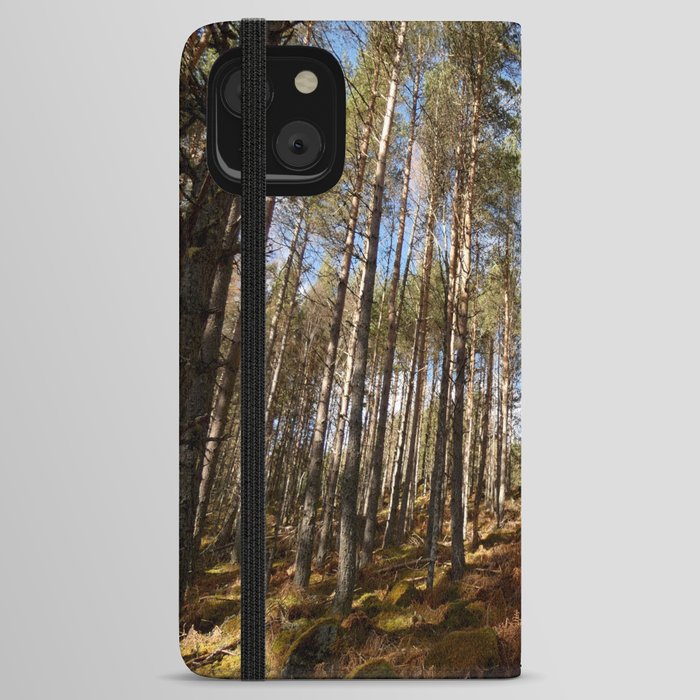 Scottish Highlands Spring Sun Kissed Trees iPhone Wallet Case