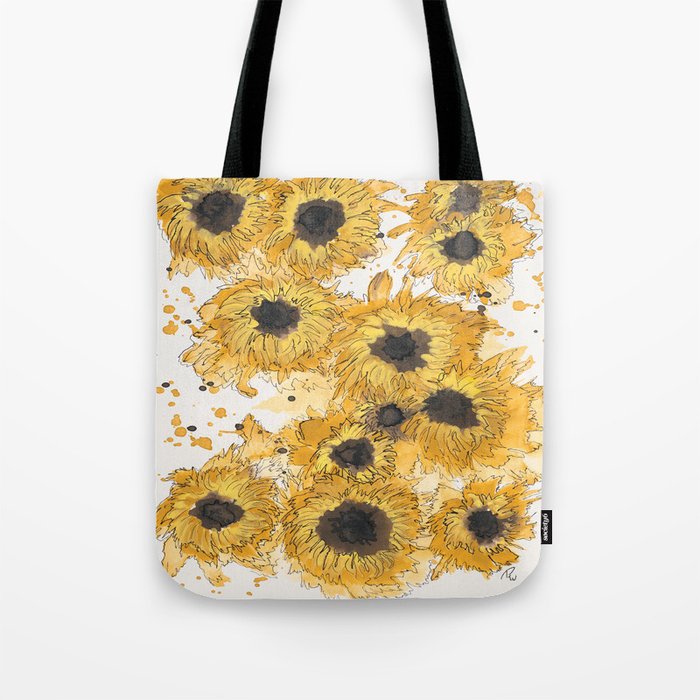 Splash of Sunflowers Tote Bag