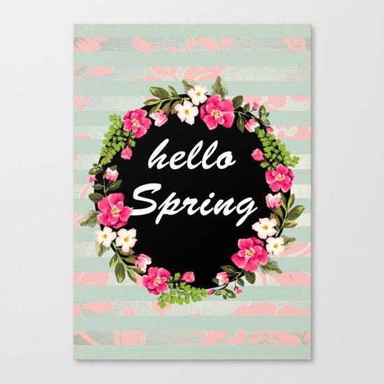 HELLO SPRING Canvas Print