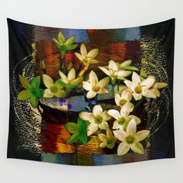 flowers and abstract Wall Tapestry