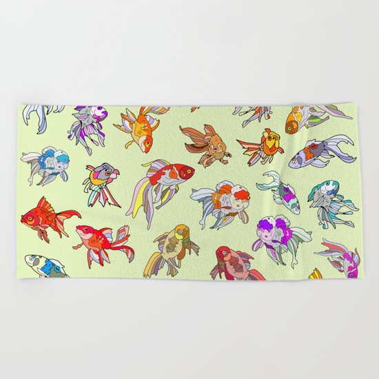 Fish Swimming in Sea Beach Towel