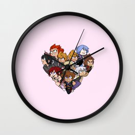 Trio Heart Wall Clock