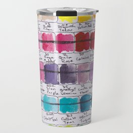 Artist Colour Palette Swatch Test Travel Mug