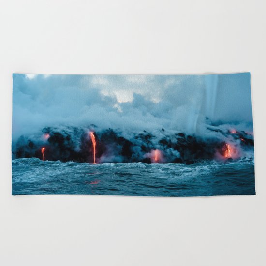 Vulcano ocean Beach Towel
