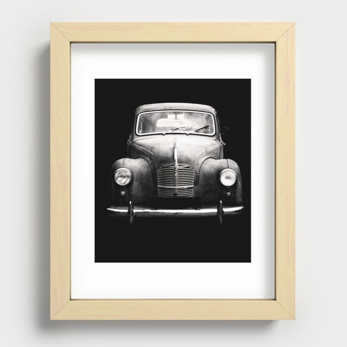 Old Austin A40 Recessed Framed Print