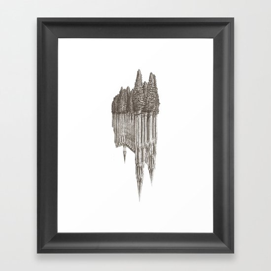 Gothic Revival on white Framed Art Print