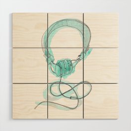 Dream Headphones Wood Wall Art