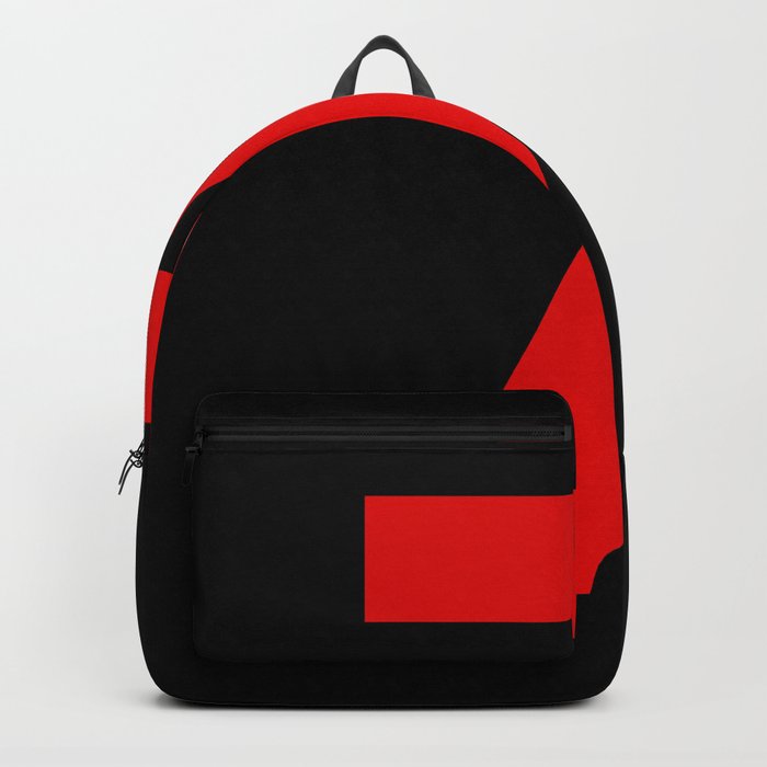 Number 7 (Red & Black) Backpack