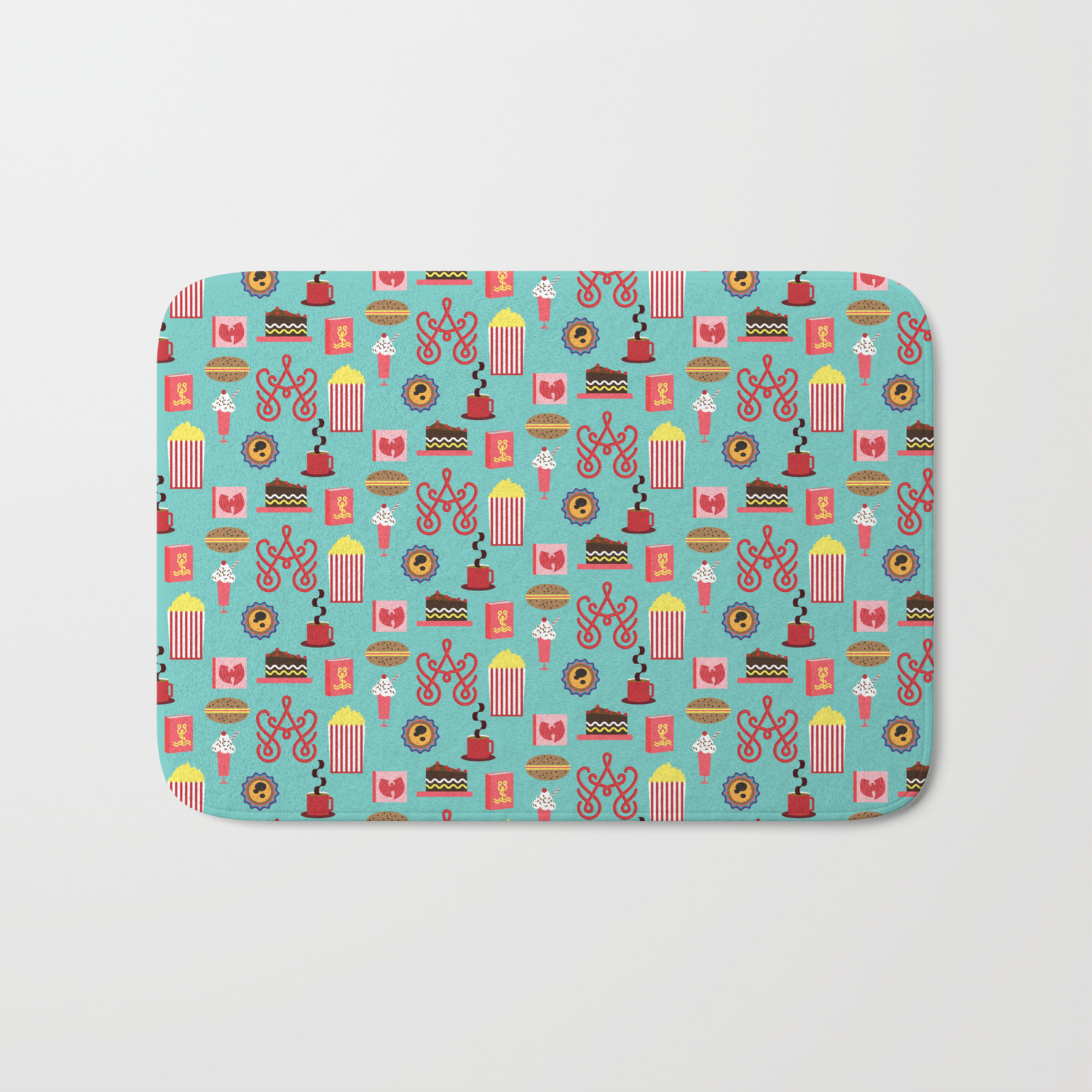 Wu Tang Clan Food Bath Mat By Anatypestype Society6