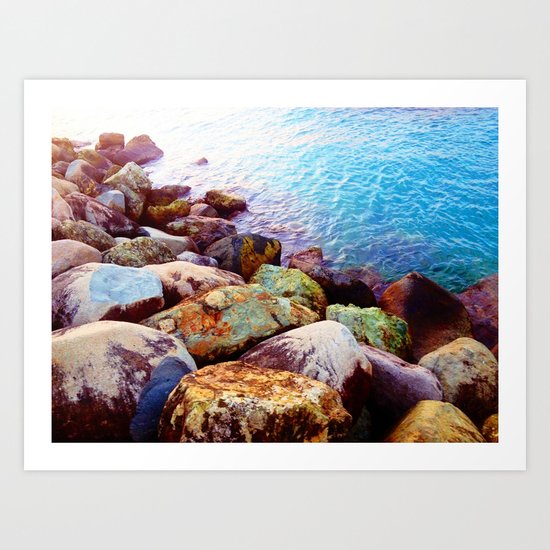 On the Rocks Art Print