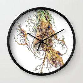 Spring Rhizome Wall Clock