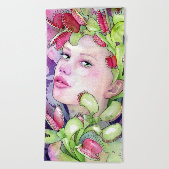 Under the Gaze of Venus Beach Towel