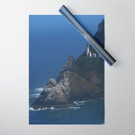 Heceta Head Lighthouse Wrapping Paper | Wallart, Apparel, Color, Rockformation, Digital, Oregon, Coast, Homedecor, Landscape, Lightlighthouse 