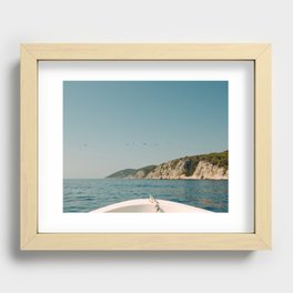 Exploring Hvar by boat, Croatia Recessed Framed Print