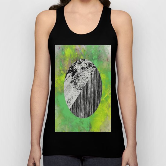 Devoid of Colour - Abstract, geometric, black and white, colour art Unisex Tank Top
