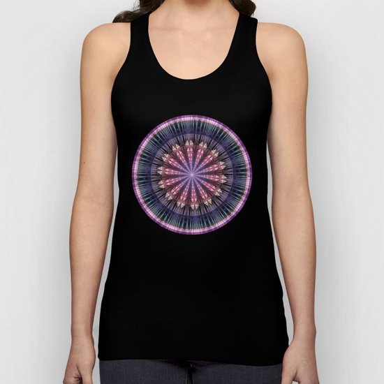 Star shine, tribal pattern mandala Unisex Tank Top