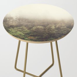 Foggy Forest in the PNW Side Table