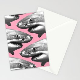 Shark pattern Stationery Cards