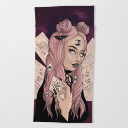 Bad Witch (Red Version) Beach Towel