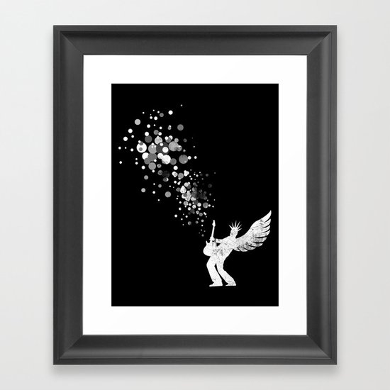 Rock Baby! - Guitar solo, Music Framed Art Print