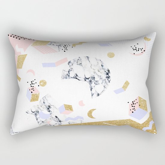 Marble Moon Abstraction #society6 #decor #buyart Rectangular Pillow
