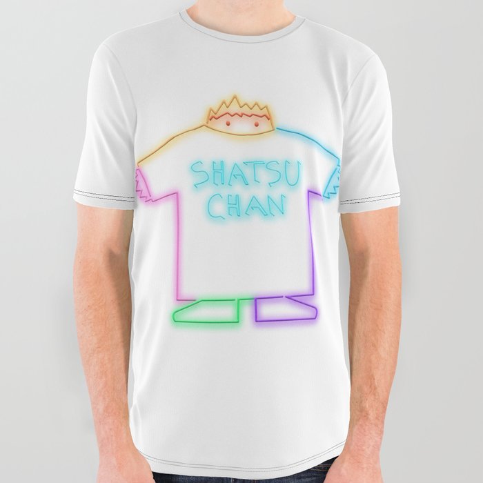 ShatsuChan - NeonChan All Over Graphic Tee