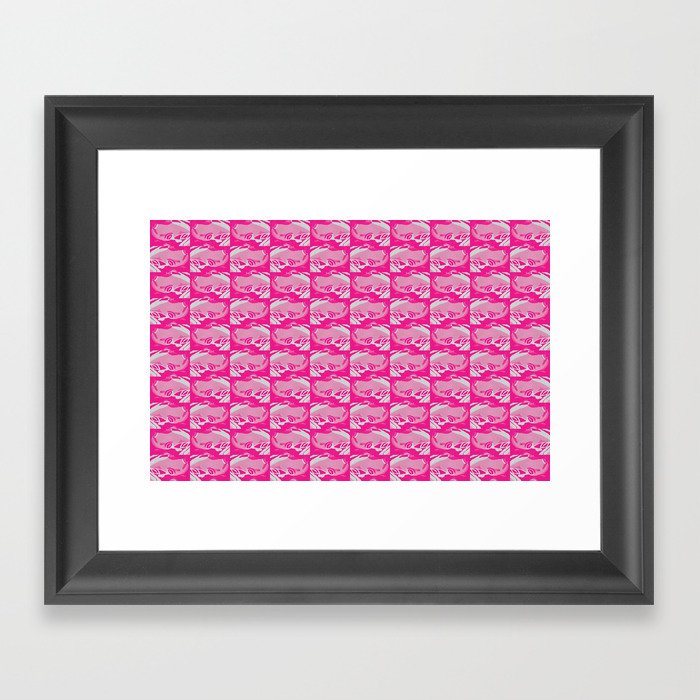 Pink Frog  Framed Art Print