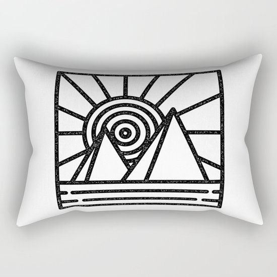 minmal mountain Rectangular Pillow