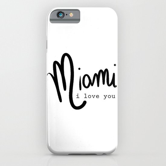 miami i love you iPhone & iPod Case