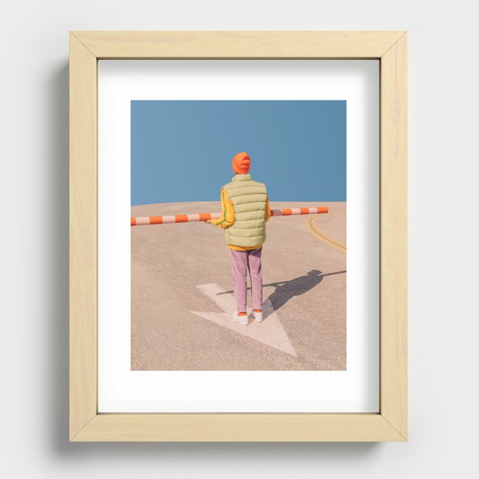 California Blue Sky | Street Portrait Recessed Framed Print