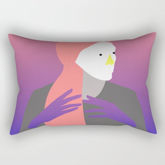 pensive Rectangular Pillow