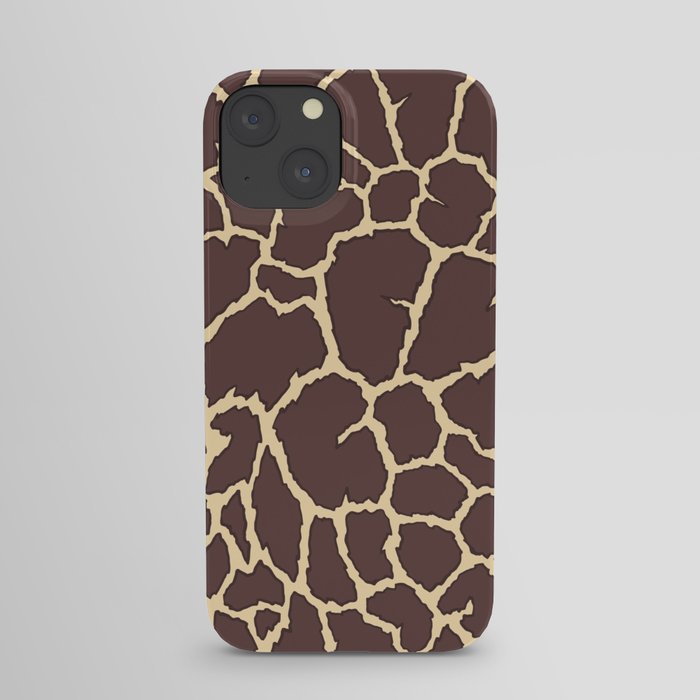Giraffe pattern. Animal skin print . Digital Illustration Background iPhone Case