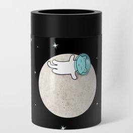Cat On A Moon Can Cooler