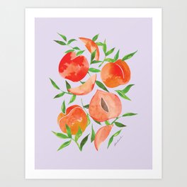 Just Peachy - Purple Ver.  Art Print