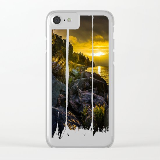 Morning Gold II Clear iPhone Case