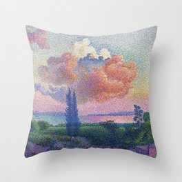 The Pink Cloud by Henri-Edmond Cross Throw Pillow