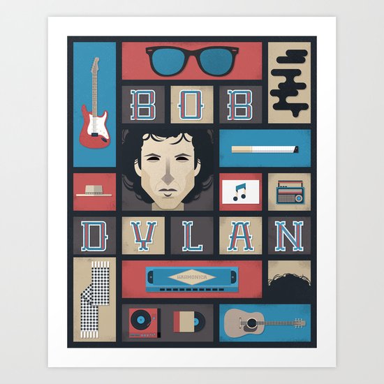 Bob Dylan Poster Style A 13x19 inches
