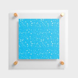 Turquoise Terrazzo Seamless Pattern Floating Acrylic Print