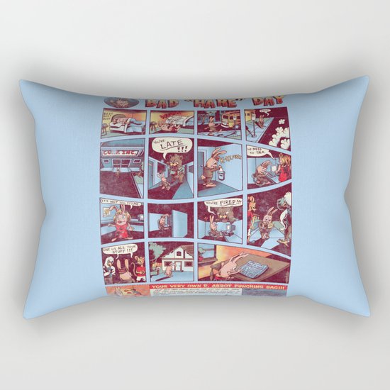 Bad "Hare" Day Rectangular Pillow