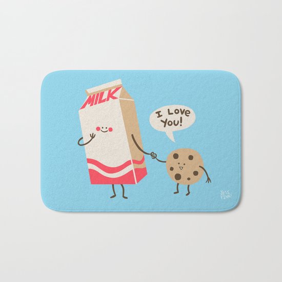 Cookie Loves Milk Bath Mat