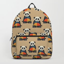 Giant Panda Backpack | Asia, Giantpanda, Panda, Cute, Abstract, Minimal, Children, Kids, Illustration, Colours 