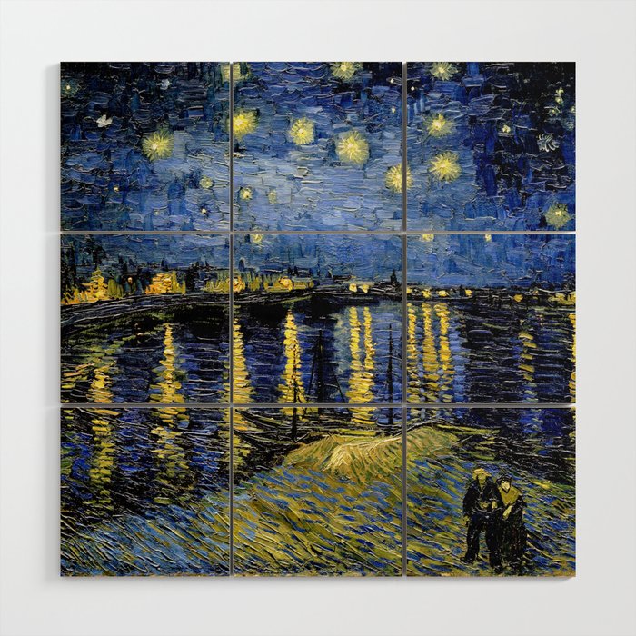 Vincent Van Gogh Starry Night Wood Wall Art By Purelove Society6