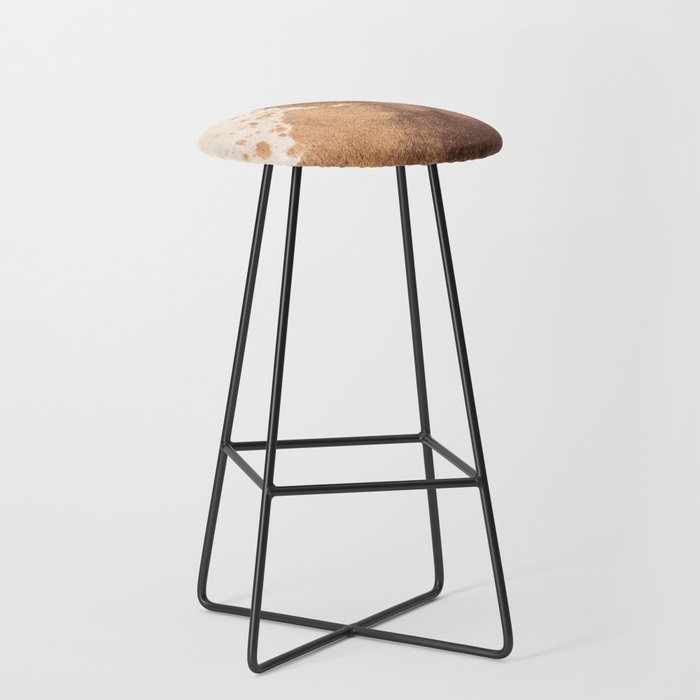 Faux cowhide shop bar stools