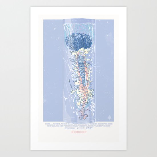 Robocop Brain — Movie Poster Art Print